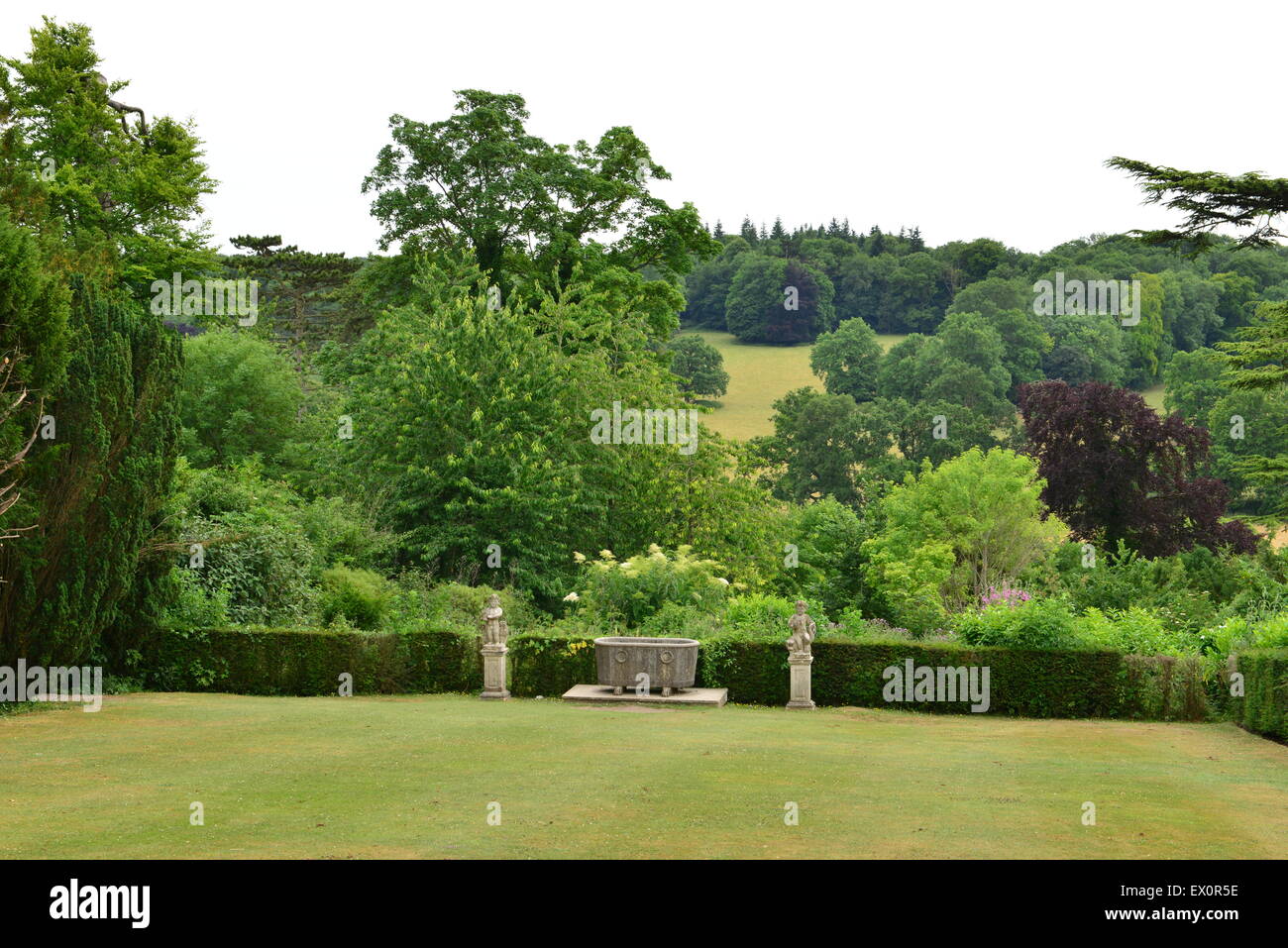 English country estate in Surrey in England. Stock Photo