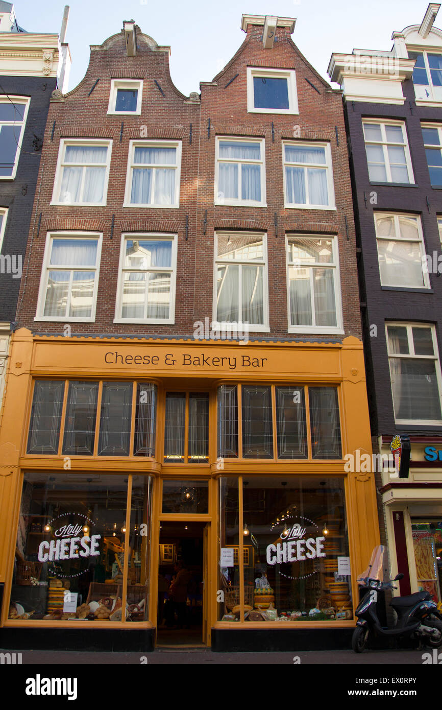 Cheese & bakery bar in Amsterdam Stock Photo Alamy