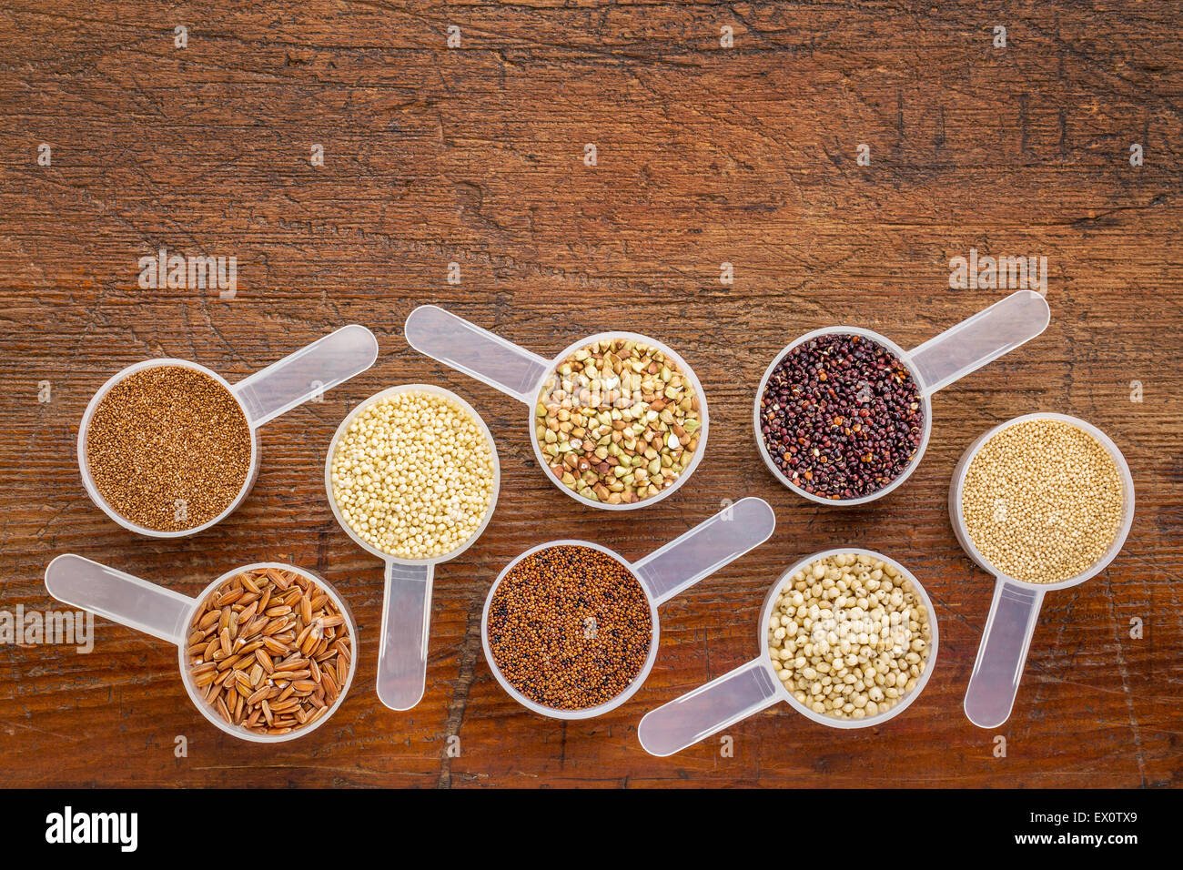 gluten free grains (quinoa, brown rice, kaniwa, amaranth,