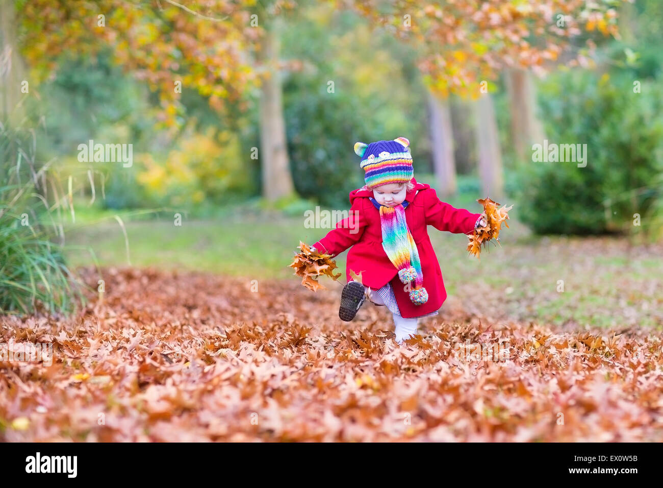 baby girl red coat and hat