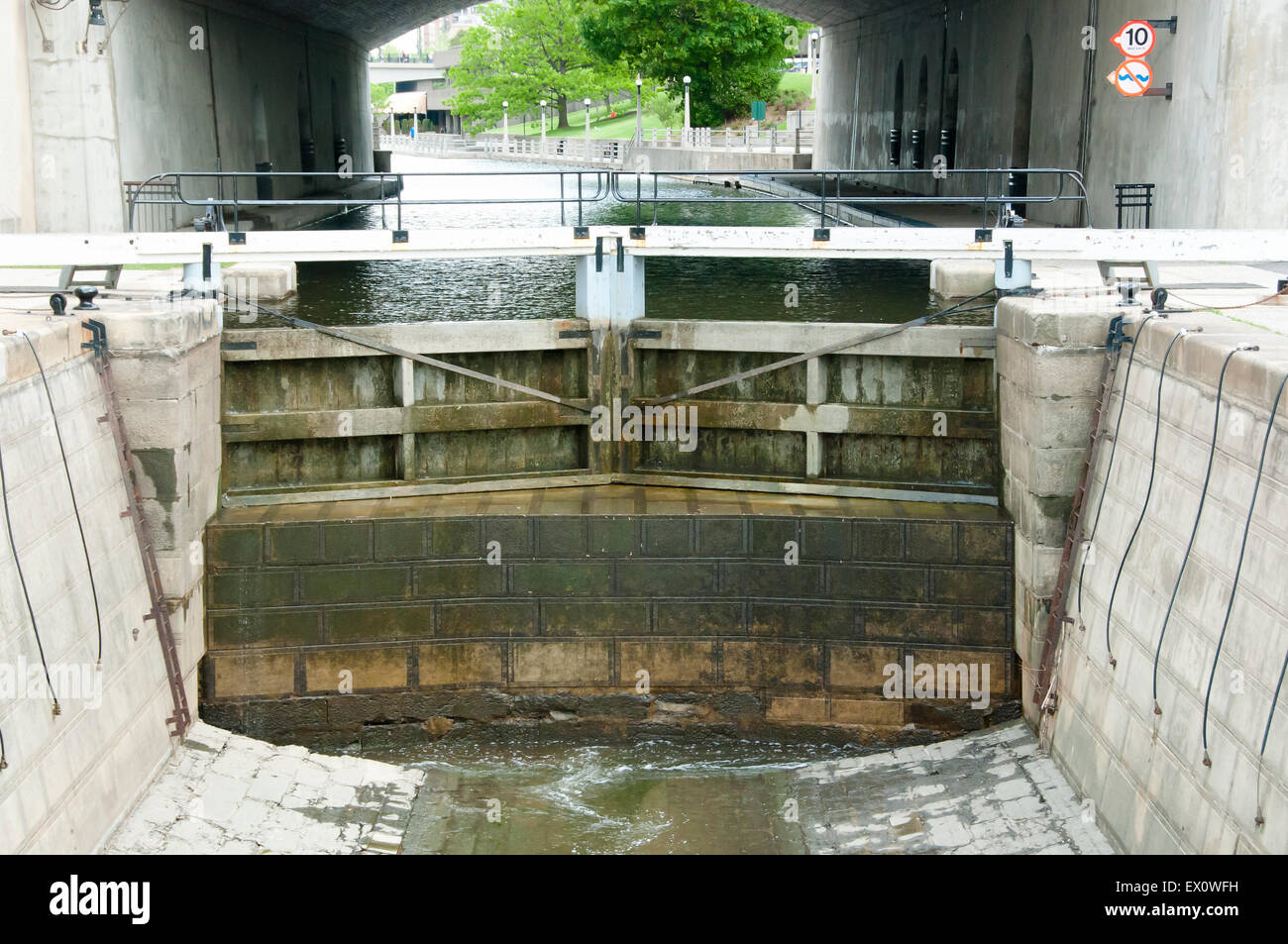 Rideau Canal Locks - Ottawa - Canada Stock Photo