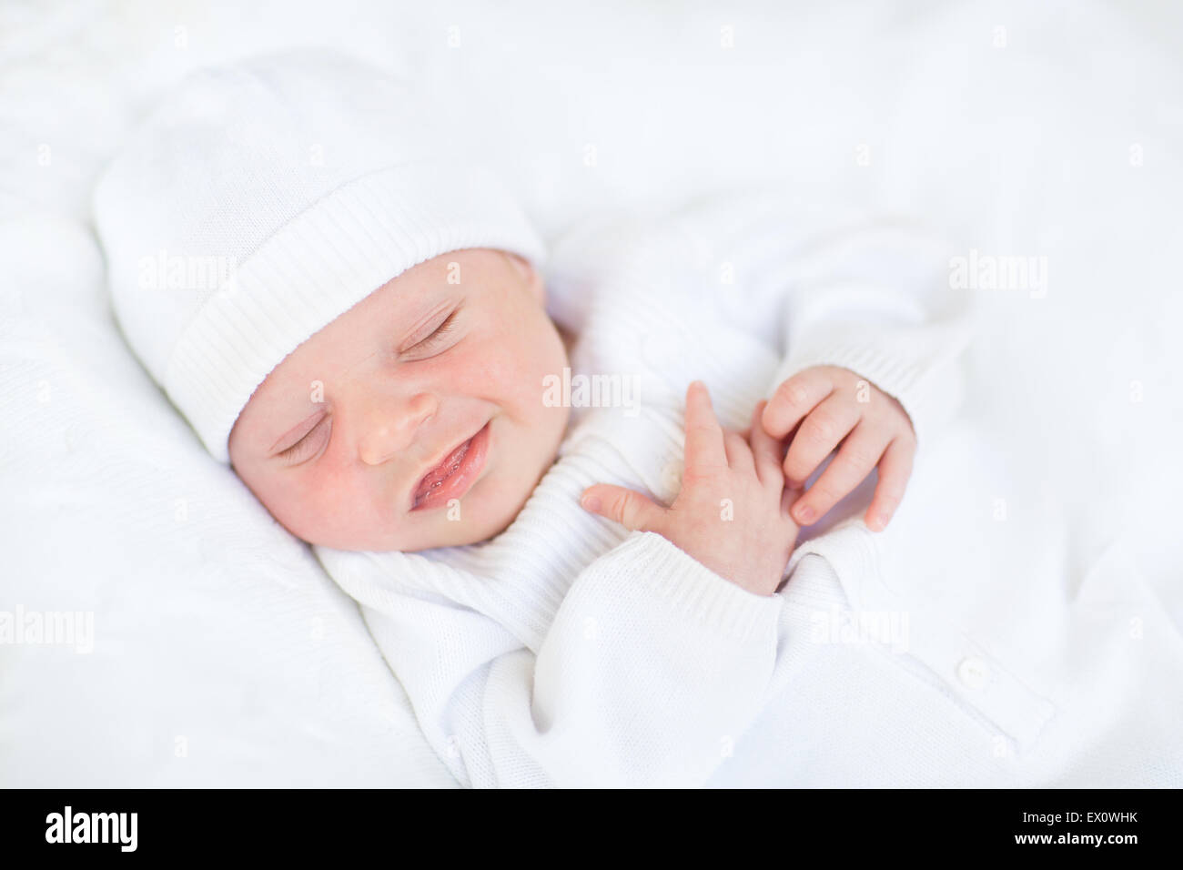 baby boy white hat
