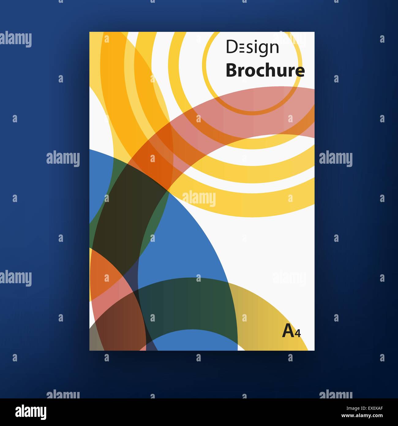 Vector brochure booklet cover design templates collection Stock Vector