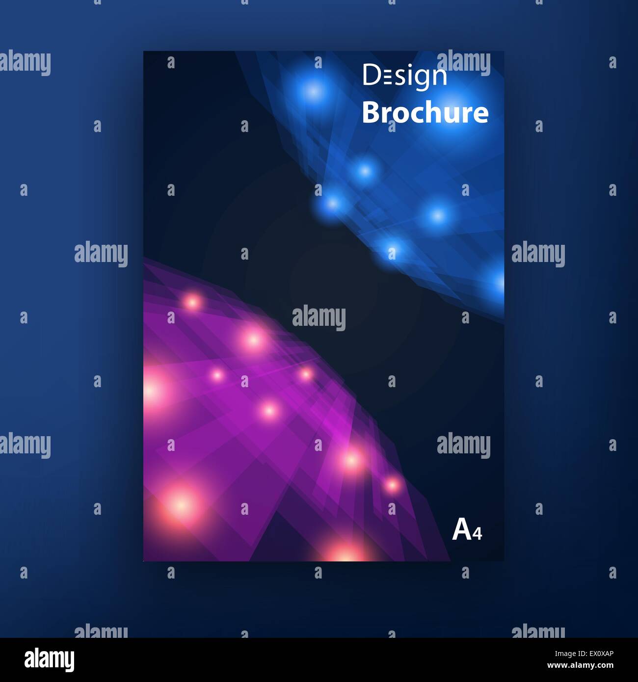 Vector brochure booklet cover design templates collection Stock Vector