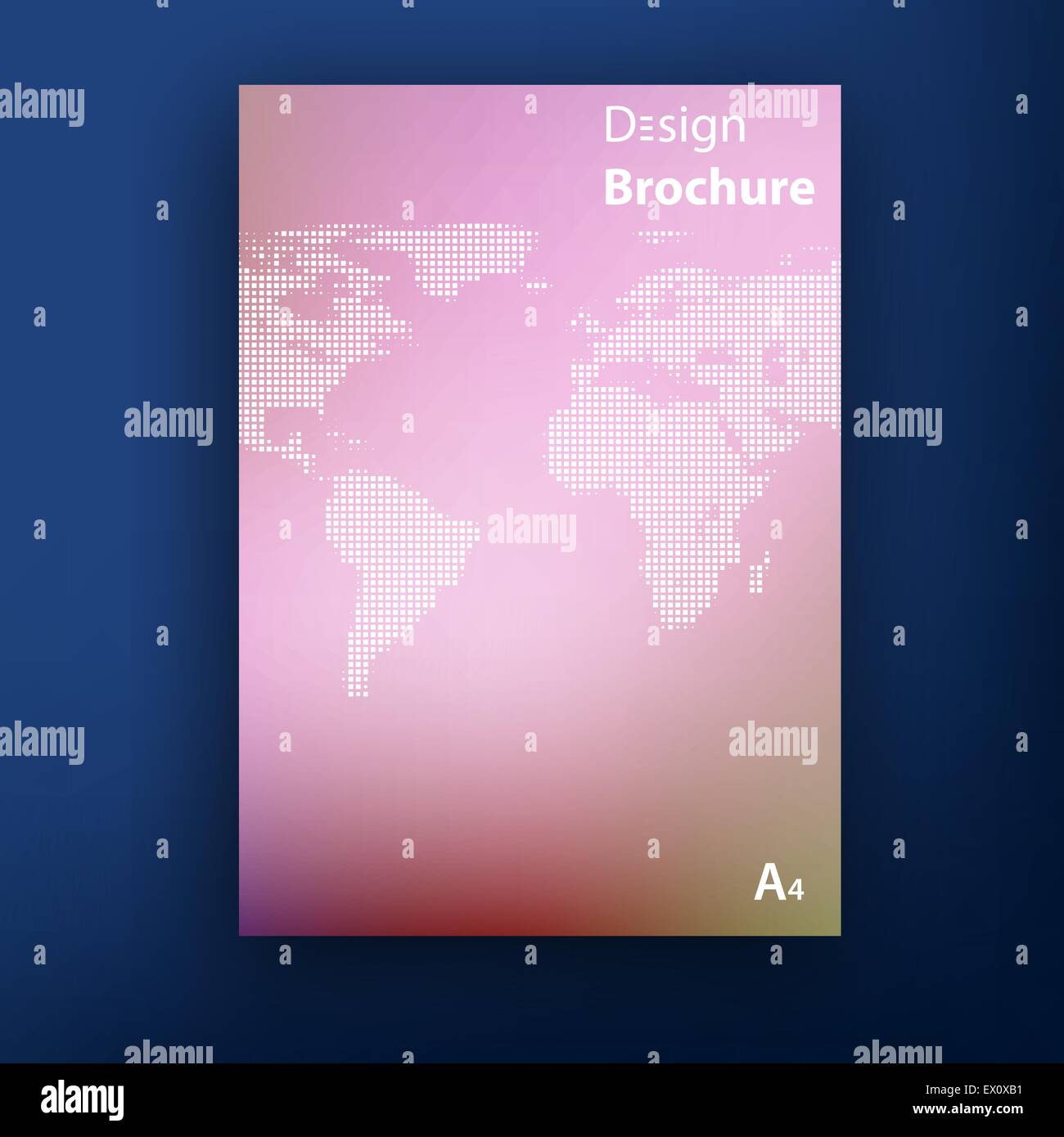 Vector brochure booklet cover design templates collection Stock Vector