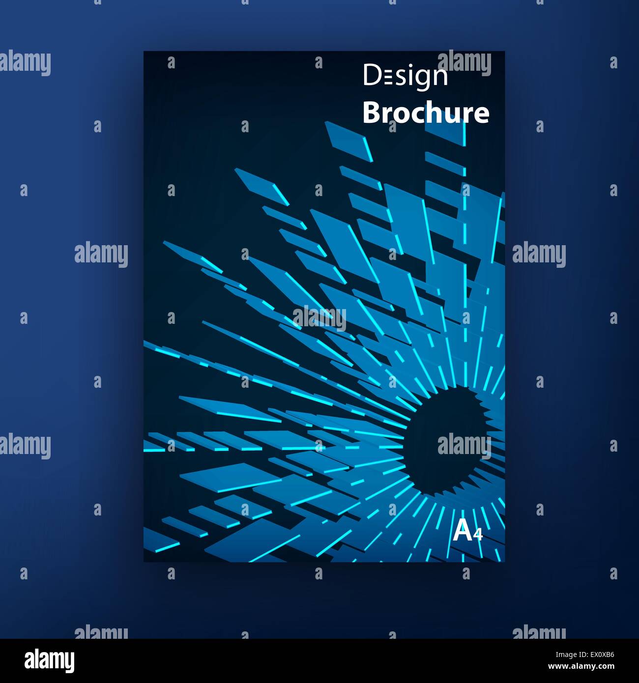 Vector brochure booklet cover design templates collection Stock Vector