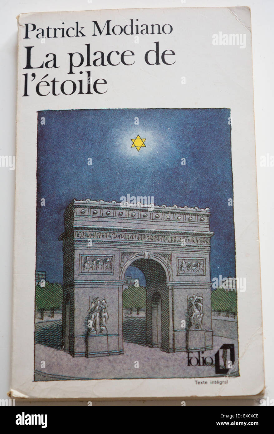 Copy of 2014 Nobel laureate Patrick Modiano's first novel, La place de l'étoile Stock Photo