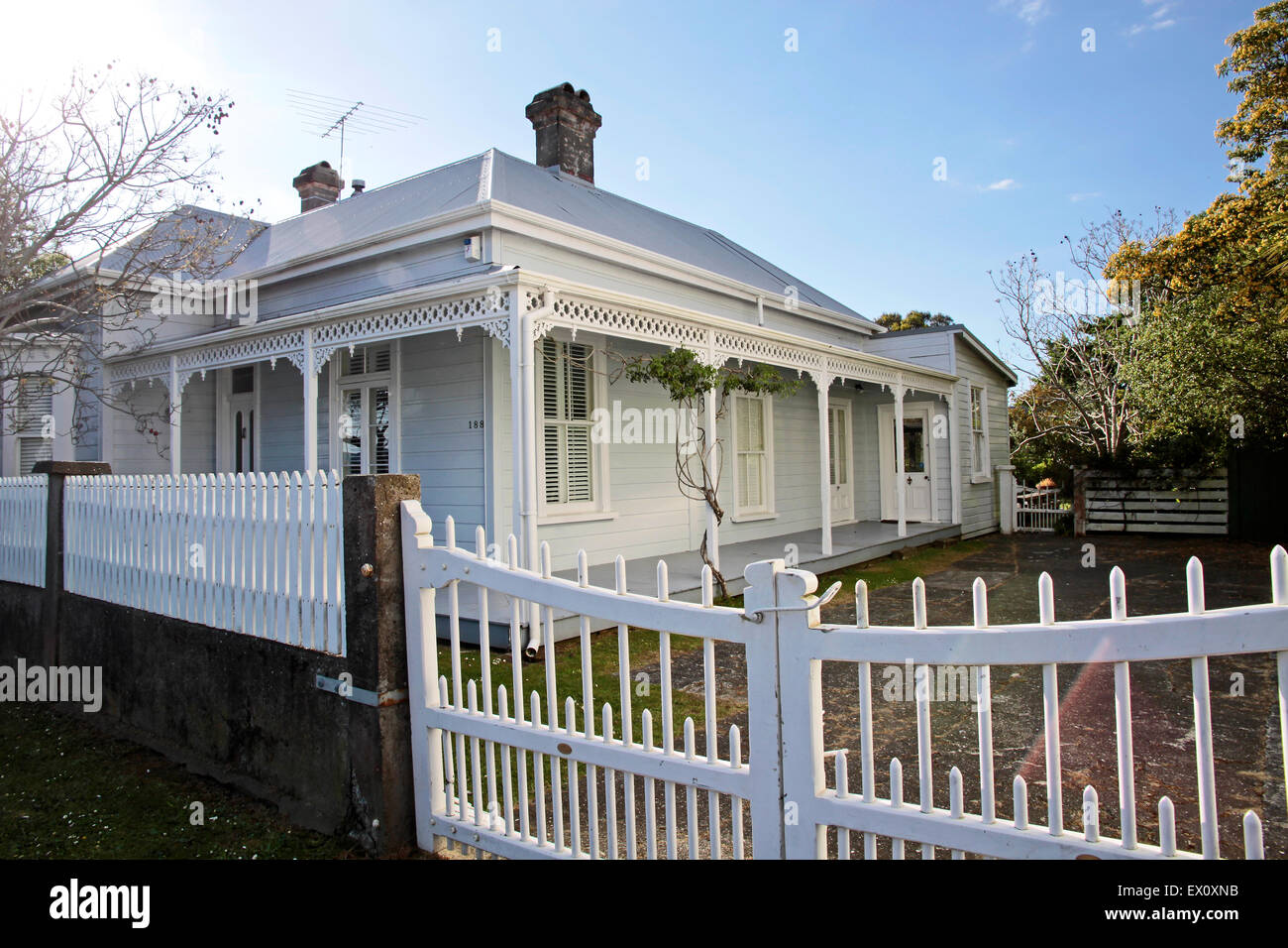 Historic house in Coromandel town, New Zealand Stock Photo Alamy