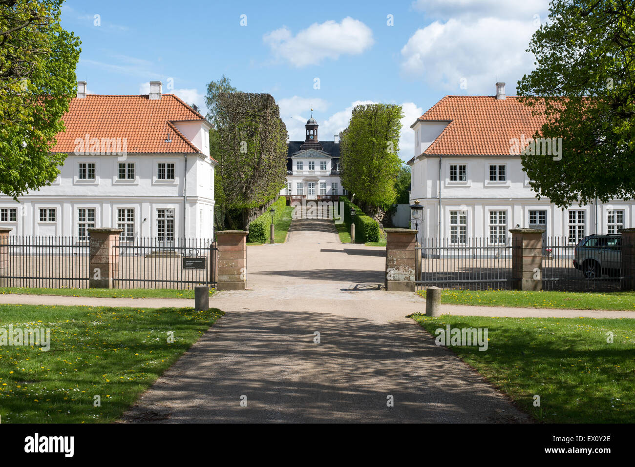 Sorgenfri slot, castle sorgenfri palace in Lyngby, Denmark Stock Photo