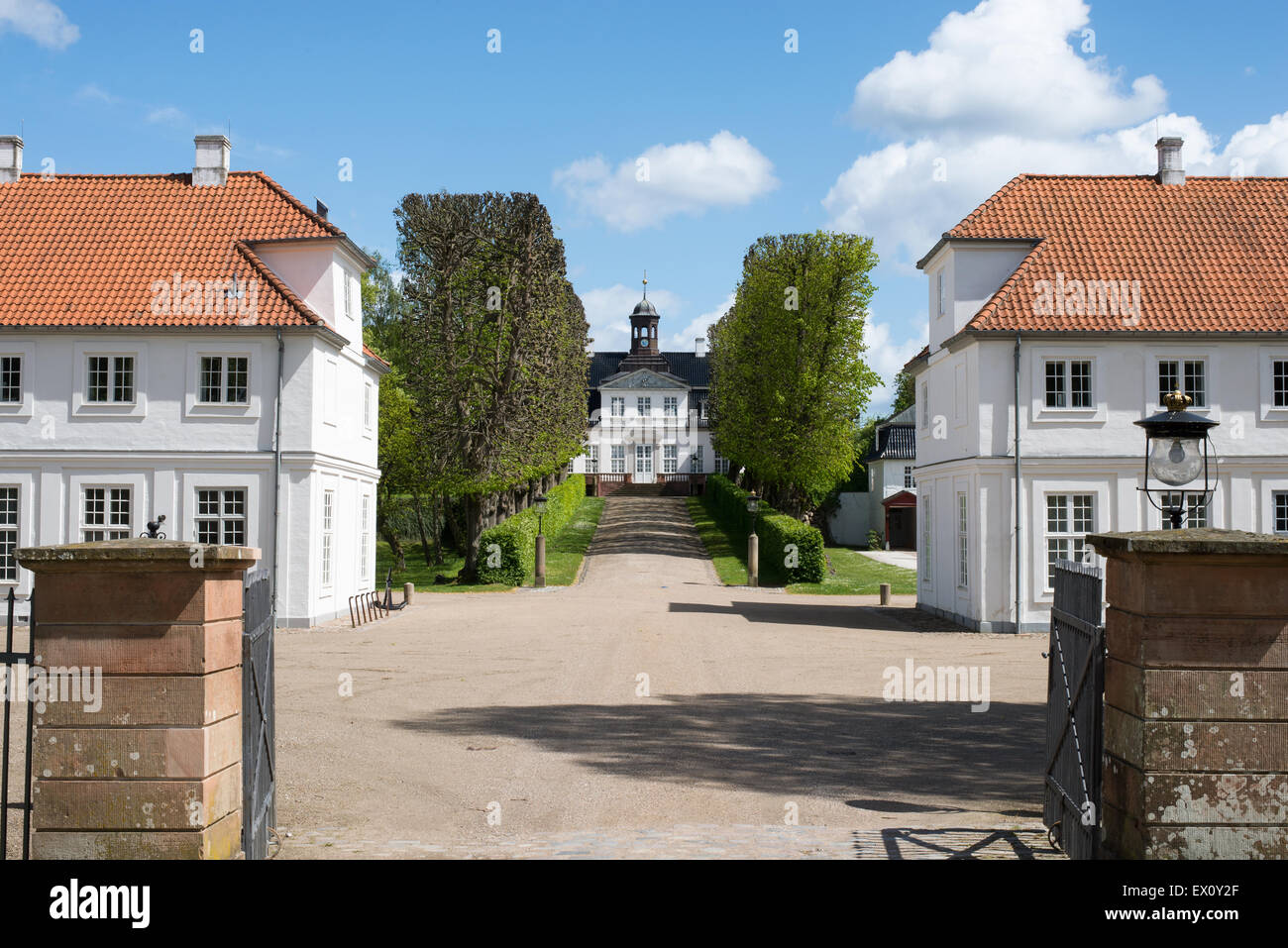 Sorgenfri slot, castle sorgenfri palace in Lyngby, Denmark Stock Photo