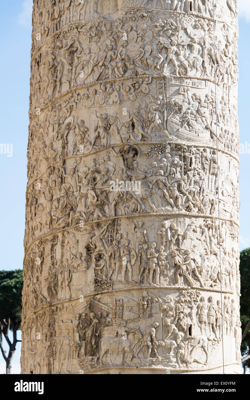 Trajan's Column Stock Photo