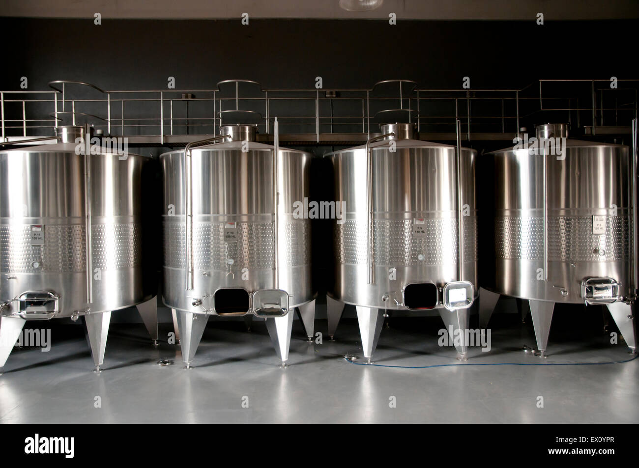 Wine Tanks Stock Photo