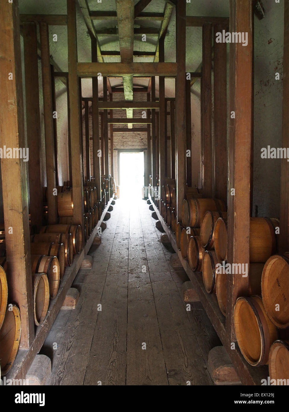 Inside the Gunpowder Magazine at Berwick-upon-Tweed, England Stock Photo