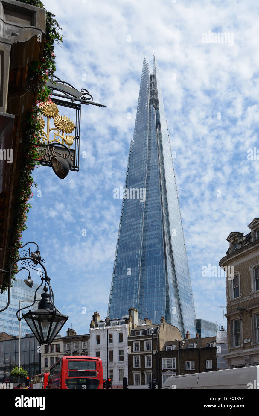 The Shard, from Borough Market, London. England. Stock Photo
