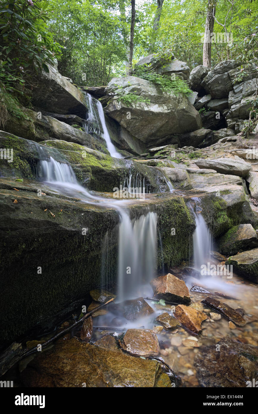 Hidden Falls at hanging Rock State Park in Danbury, North Carolina