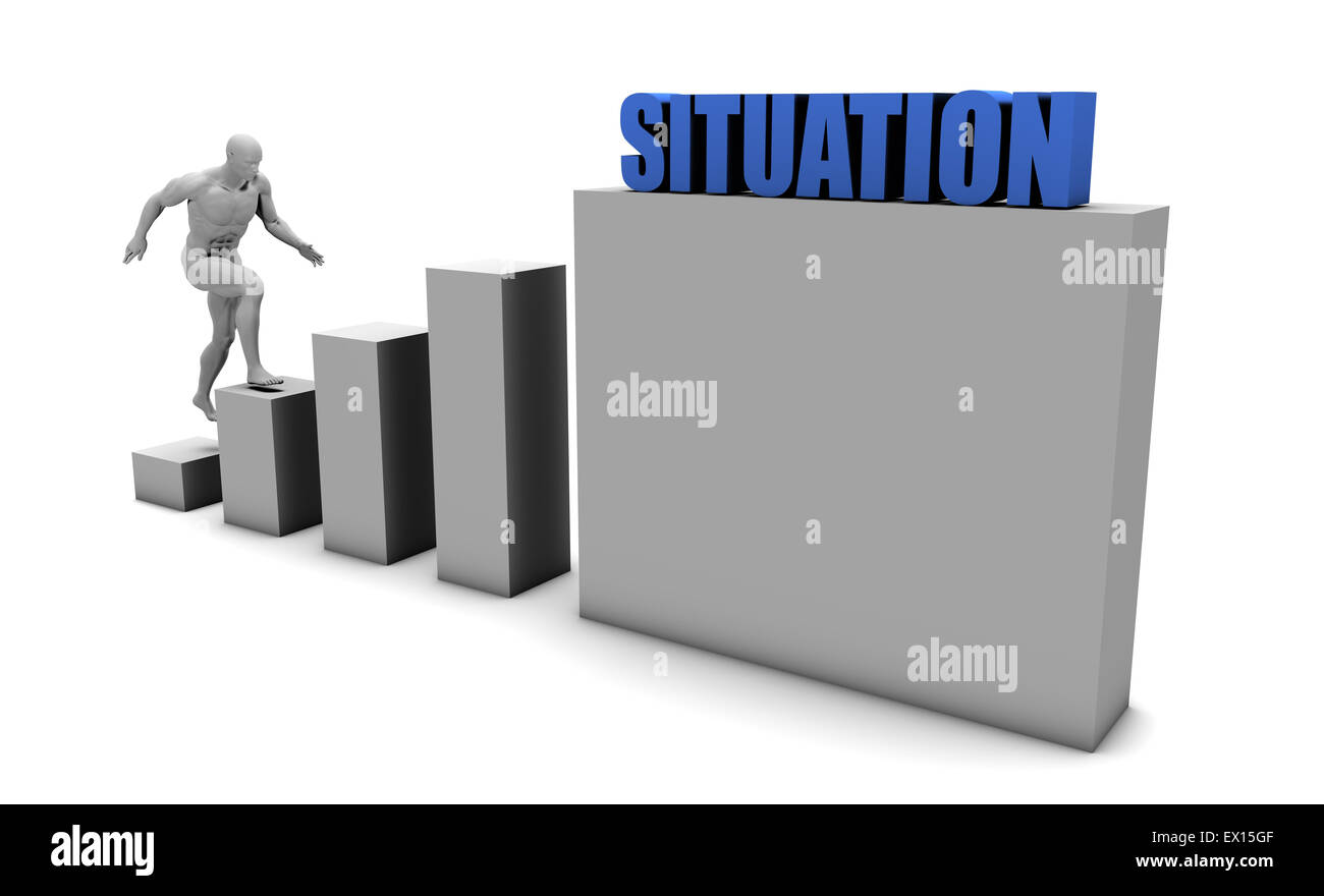Improve Your Situation and Increase or Reach Your Goal Stock Photo