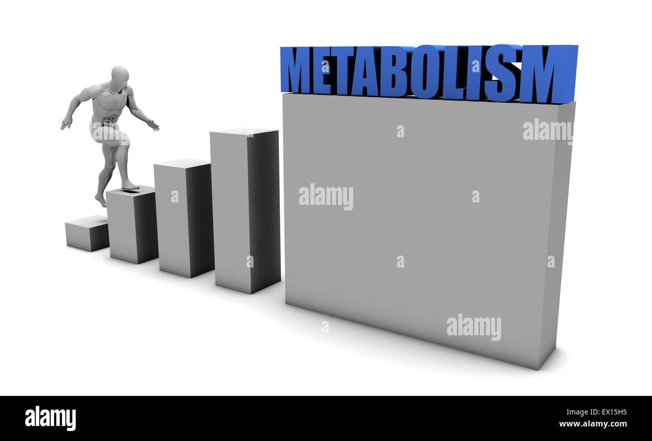 Improve Your Metabolism and Increase or Reach Your Goal Stock Photo