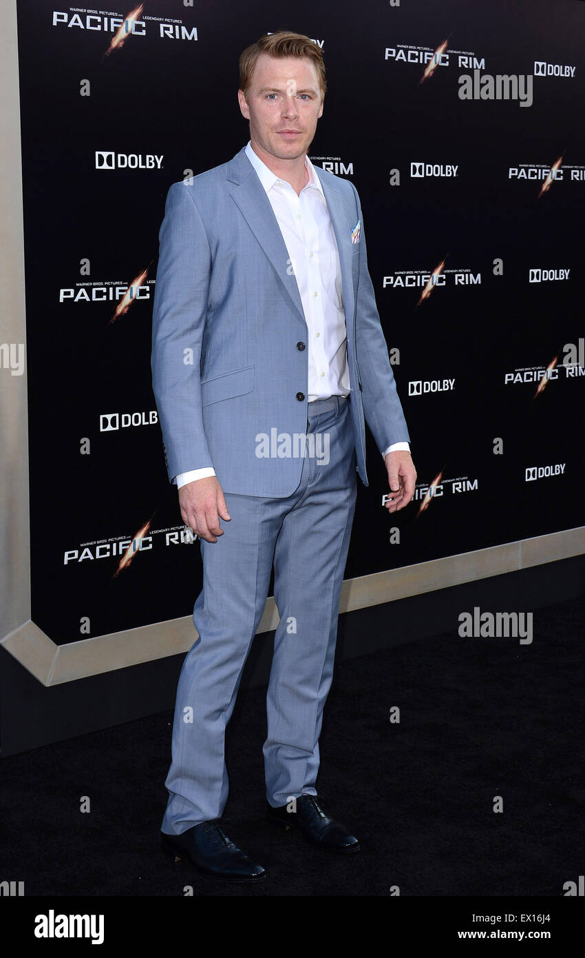 Diego Klattenhoff at the Los Angeles premiere of ‘Pacific Rim’ held at