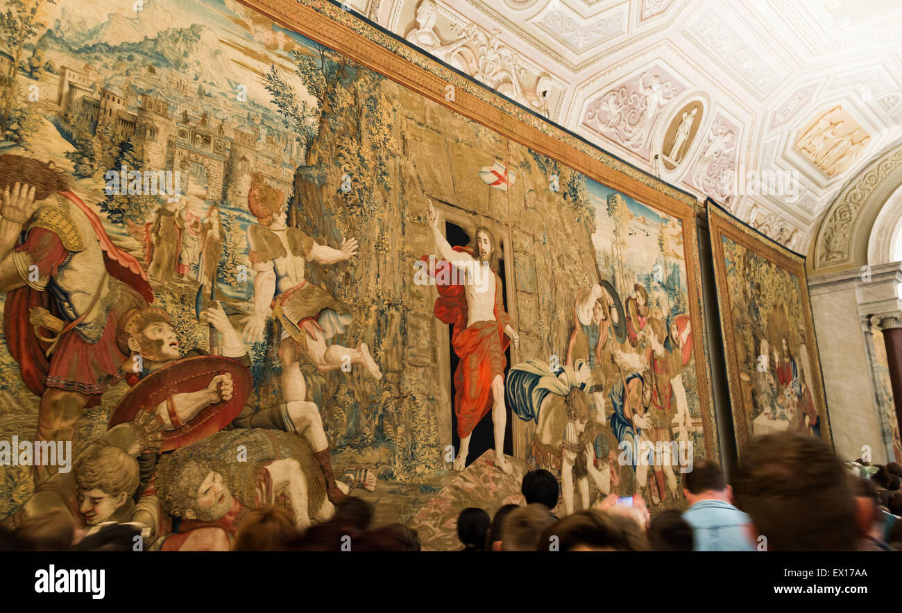Jesus carpet Vatican Museums Stock Photo Alamy