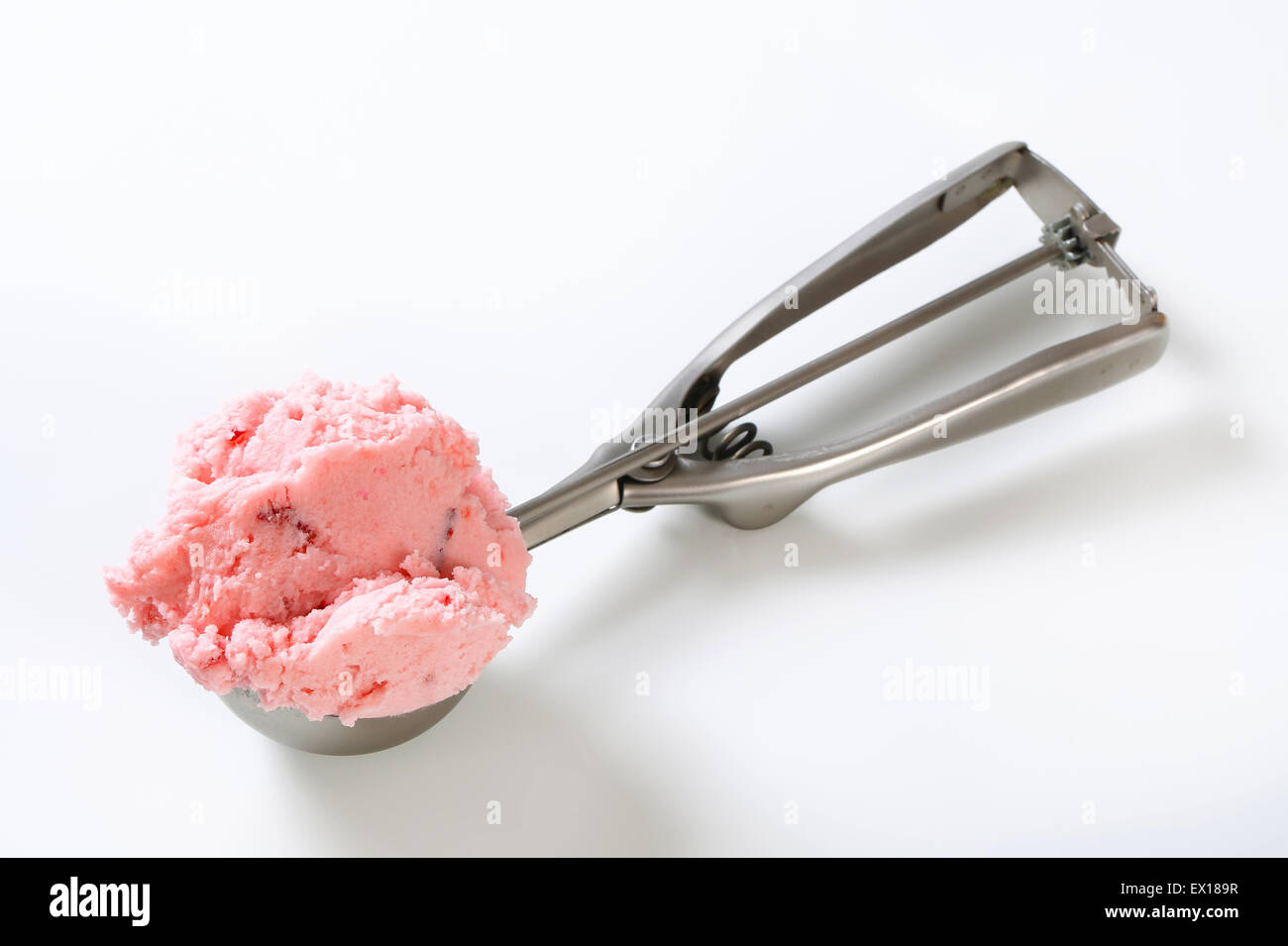 Scoop of pink ice cream - studio shot Stock Photo