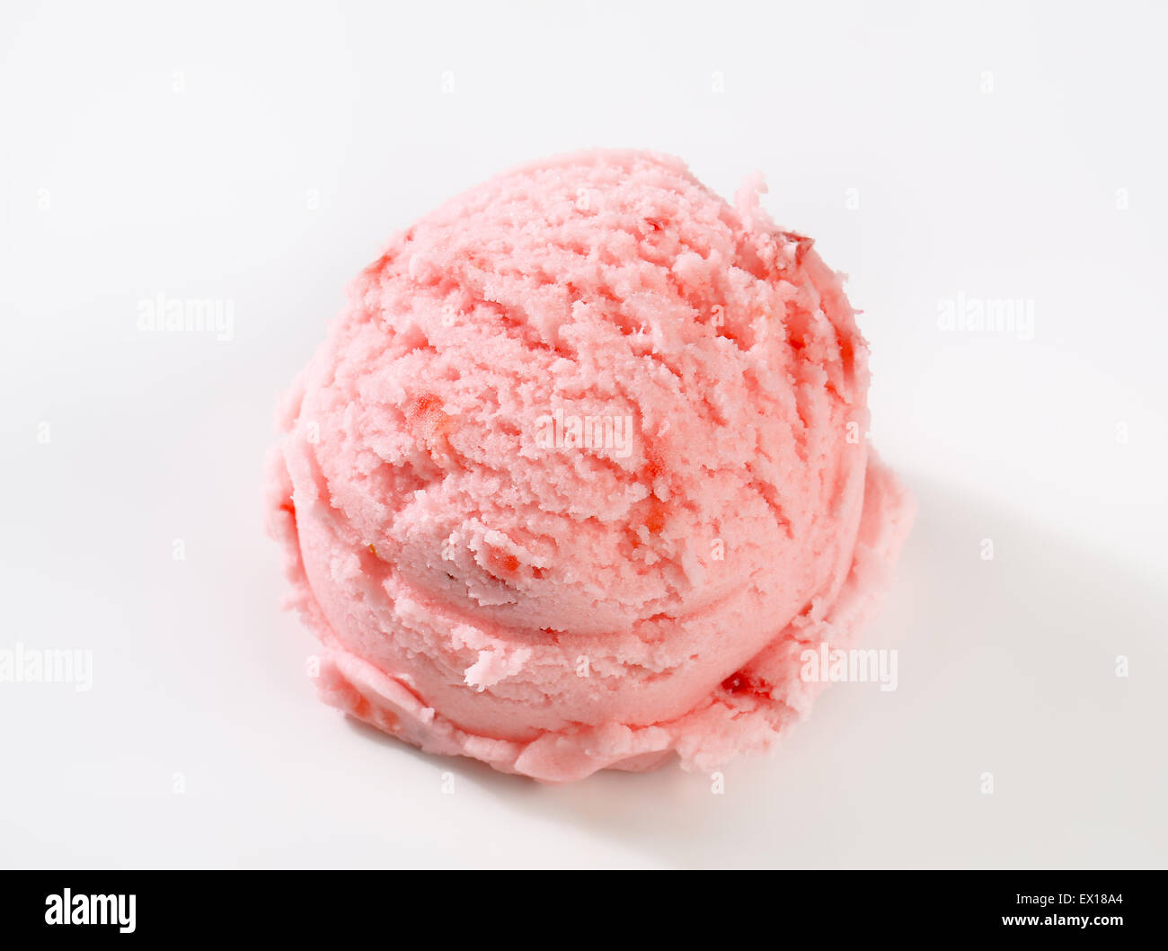 Scoop of pink ice cream - studio shot Stock Photo