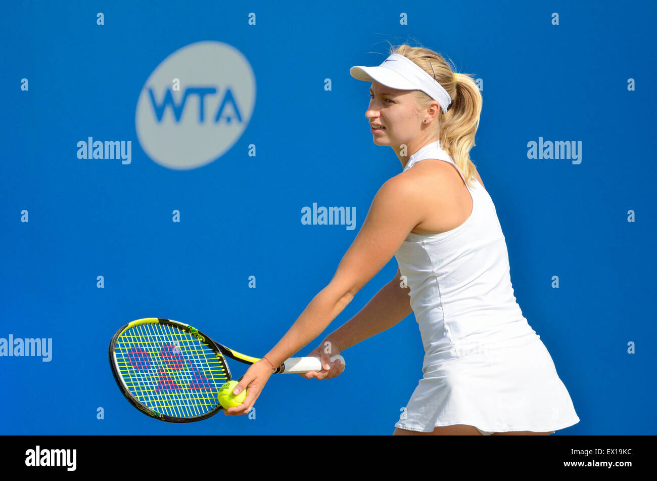 Daria Gavrilova (Russia) playing at the Aegon International, Eastbourne