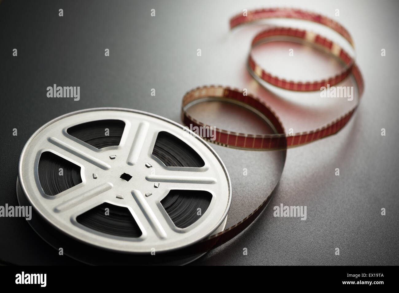 Old movie film reels and canisters Stock Photo - Alamy