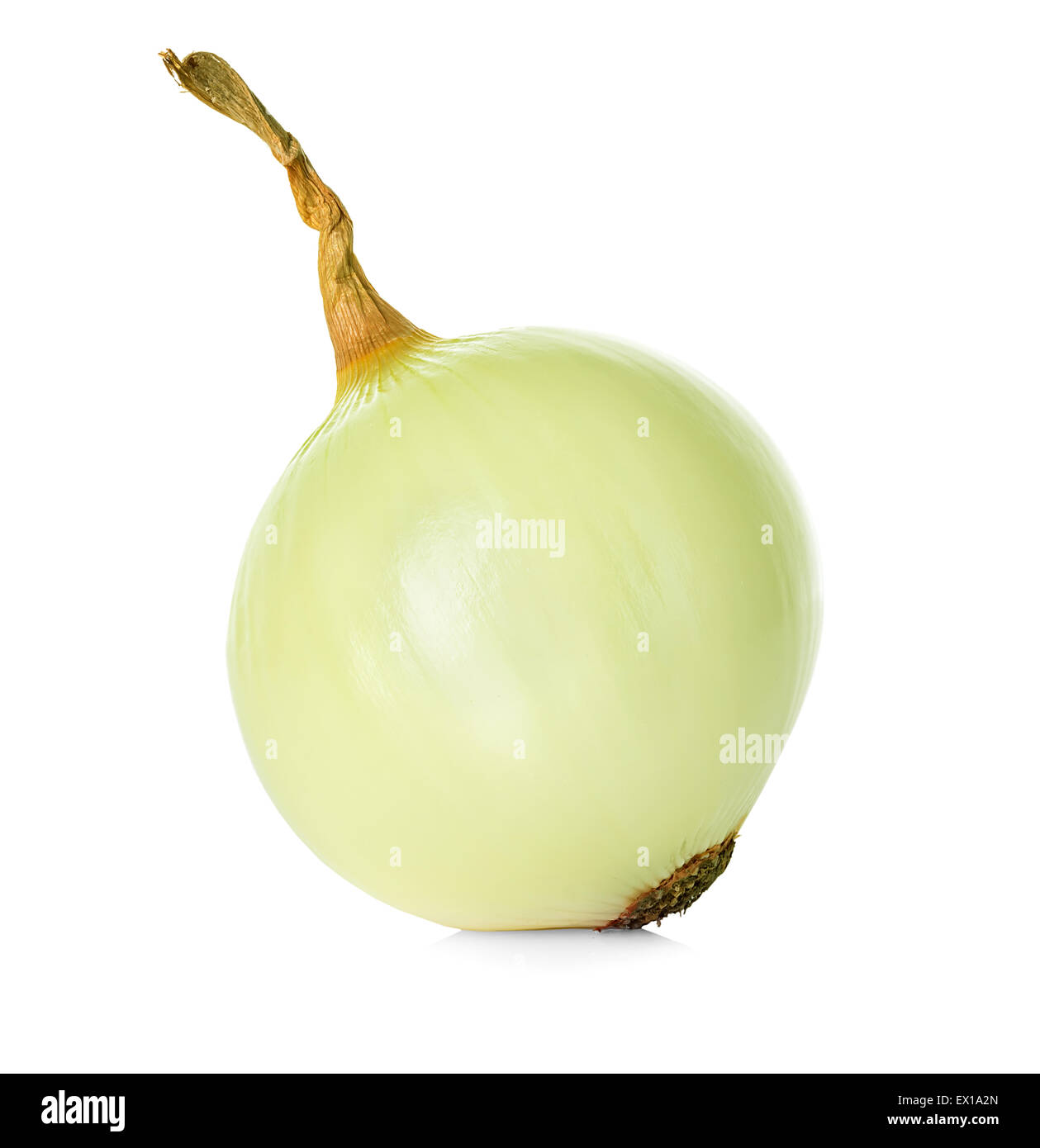 Peeled onion isolated on white background Stock Photo - Alamy