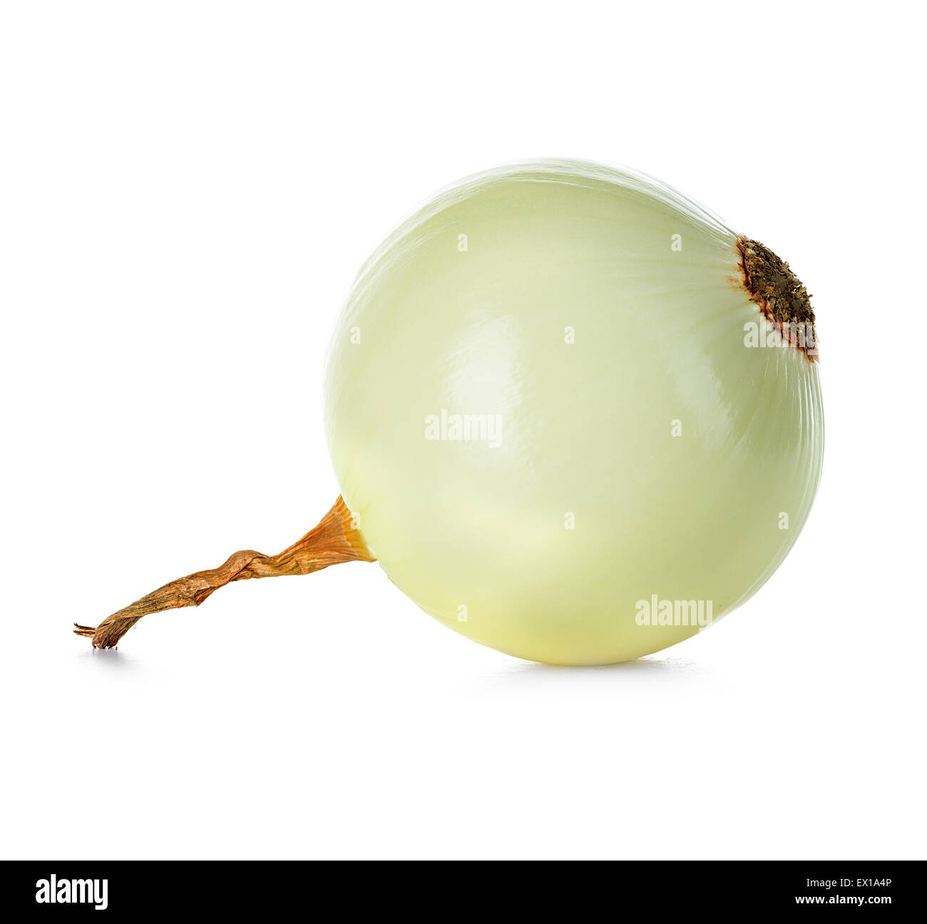 Peeled onion isolated on white background Stock Photo - Alamy