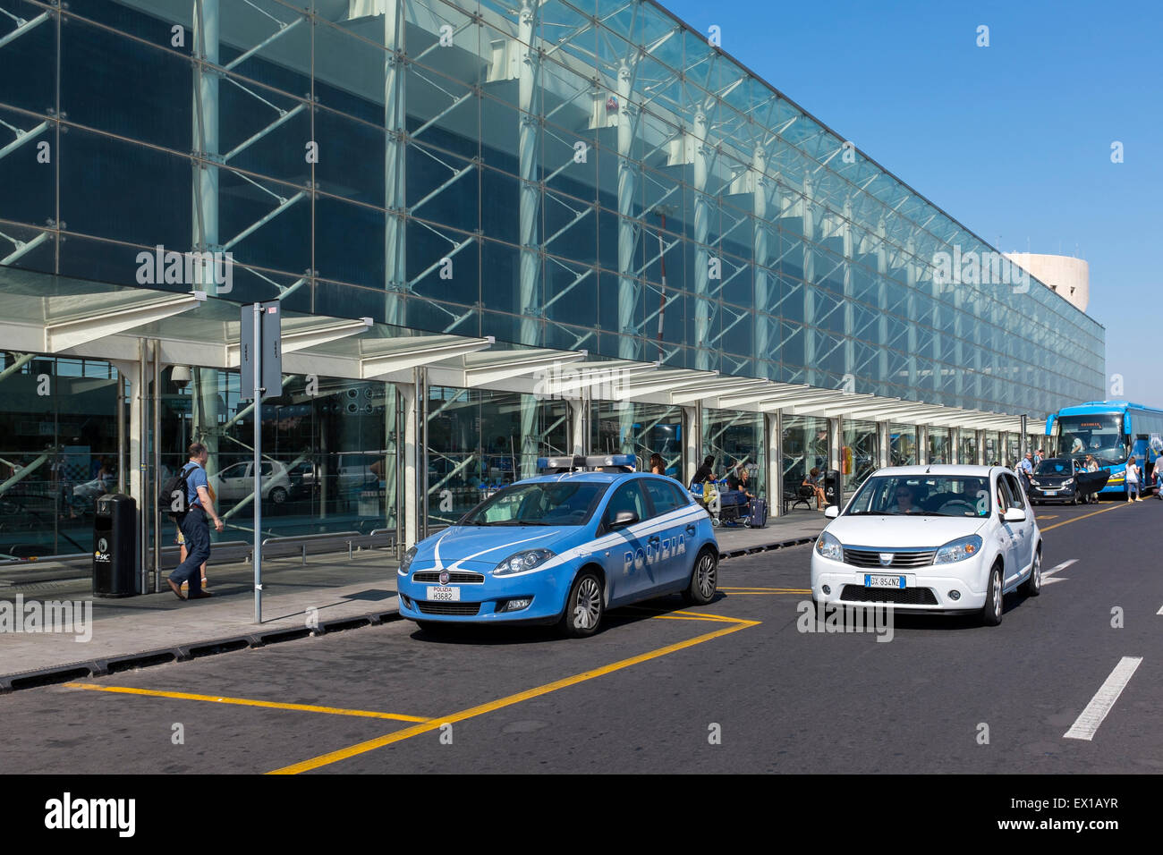 Front entrance of Catania International airport, Sicily, Italy Stock Photo Alamy