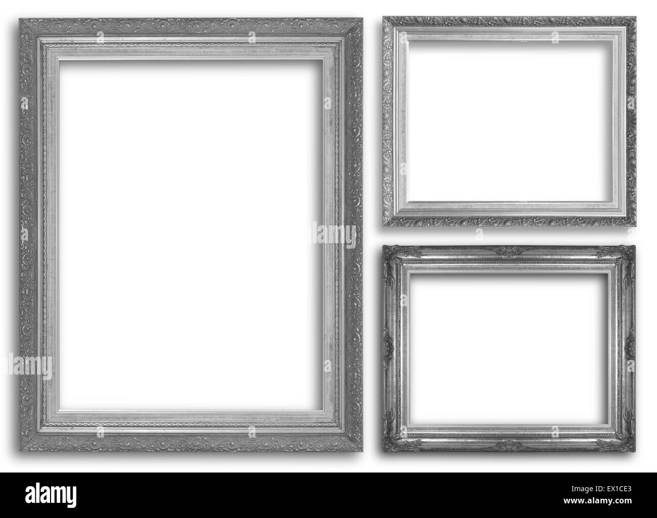 antique black frame isolated on white background Stock Photo Alamy