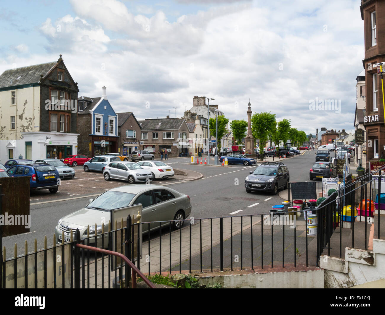 View along moffat high street hires stock photography and images Alamy