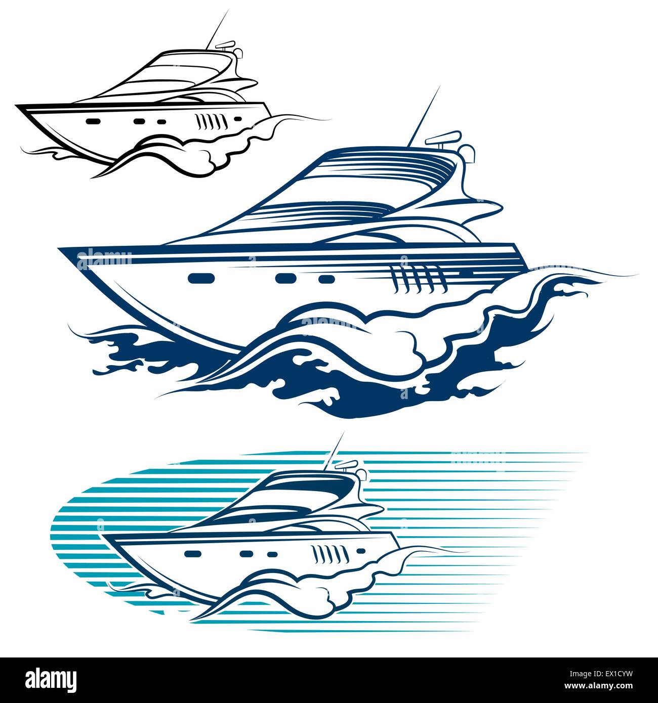 Speed Boat Stock Vector (Royalty Free) 207775897