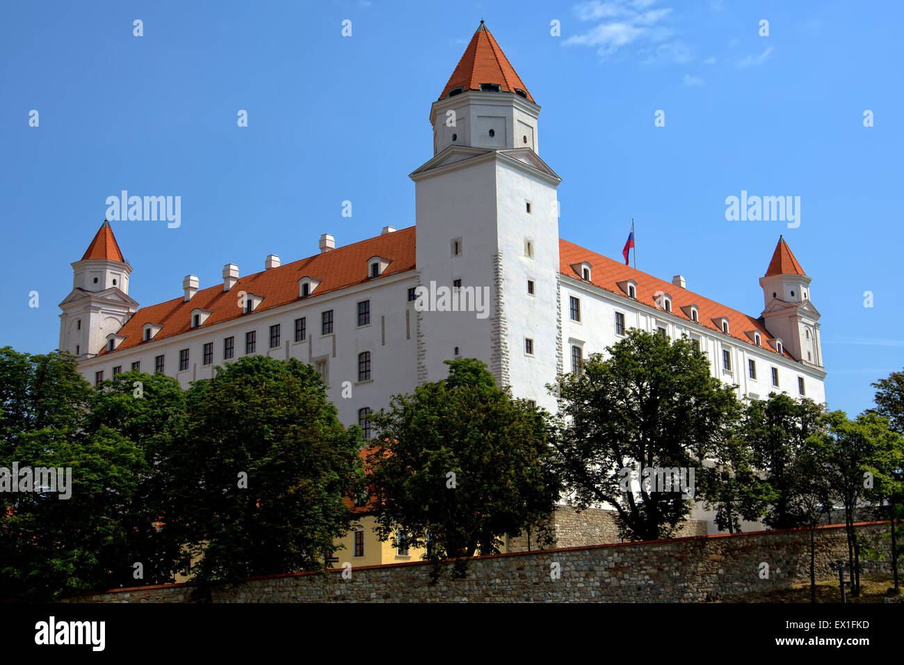 Bratislava Castle in Slovakia Stock Photo