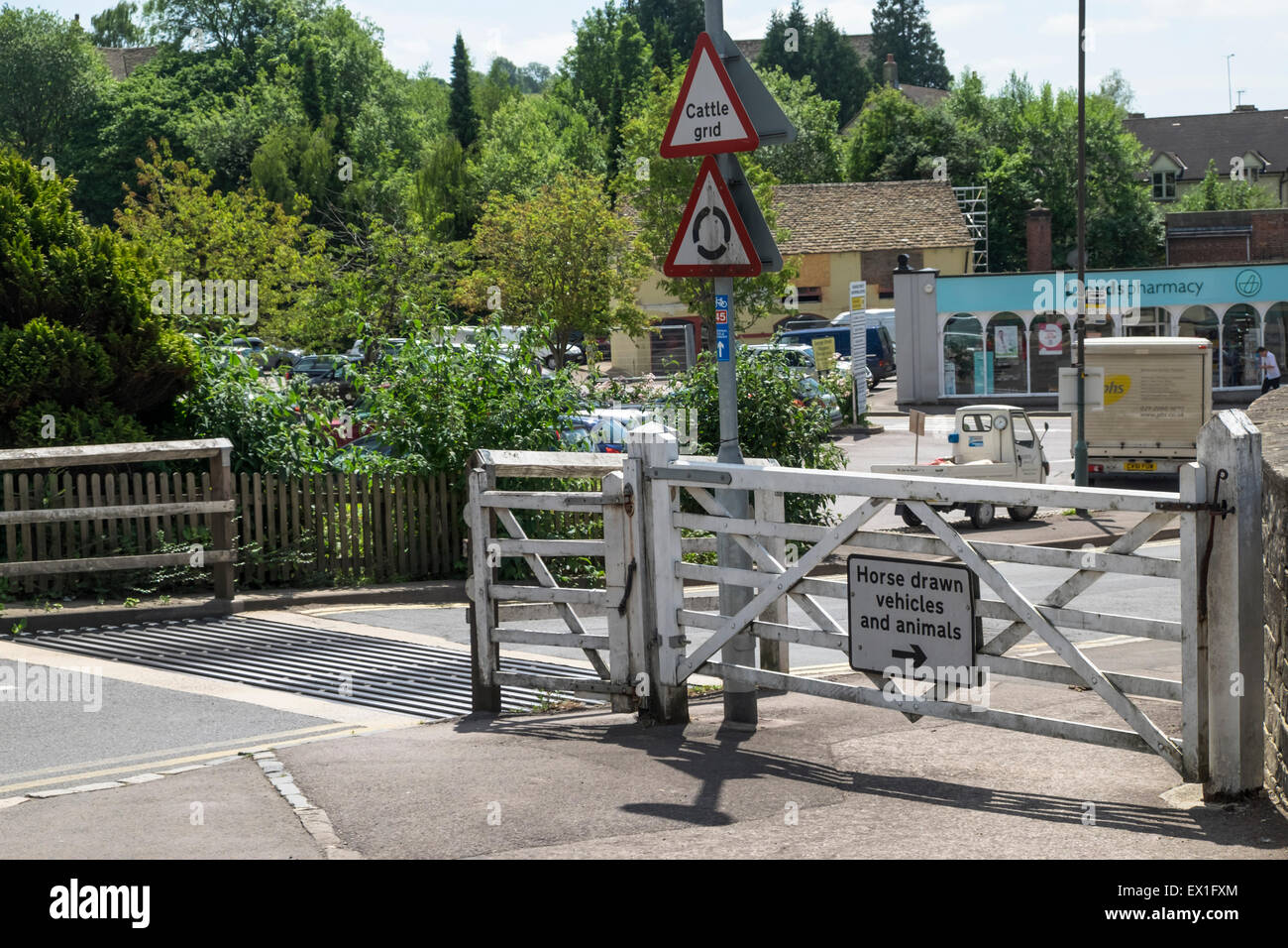 Nailsworth a small town in Gloucestershire The Cattle Grid Stock Photo