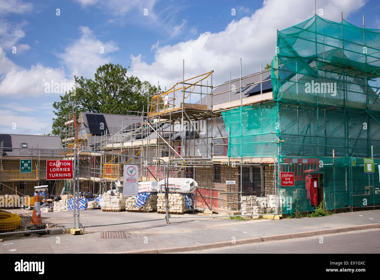 New House Construction in Chipping Norton, Oxfordshire, England Stock Photo