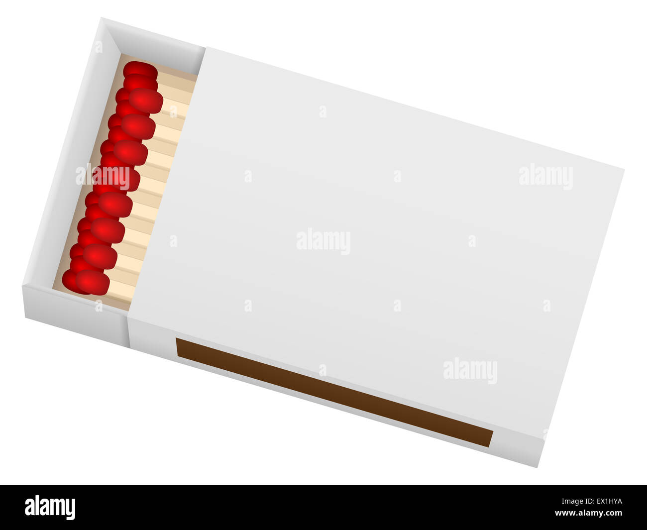 Matchbox on a white background. Vector illustration Stock Photo - Alamy