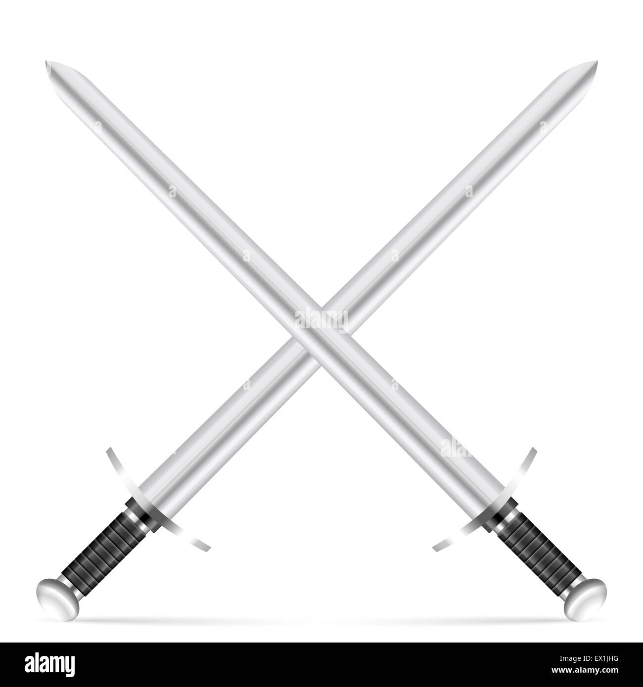 Swords on a white background. Vector illustration Stock Photo - Alamy