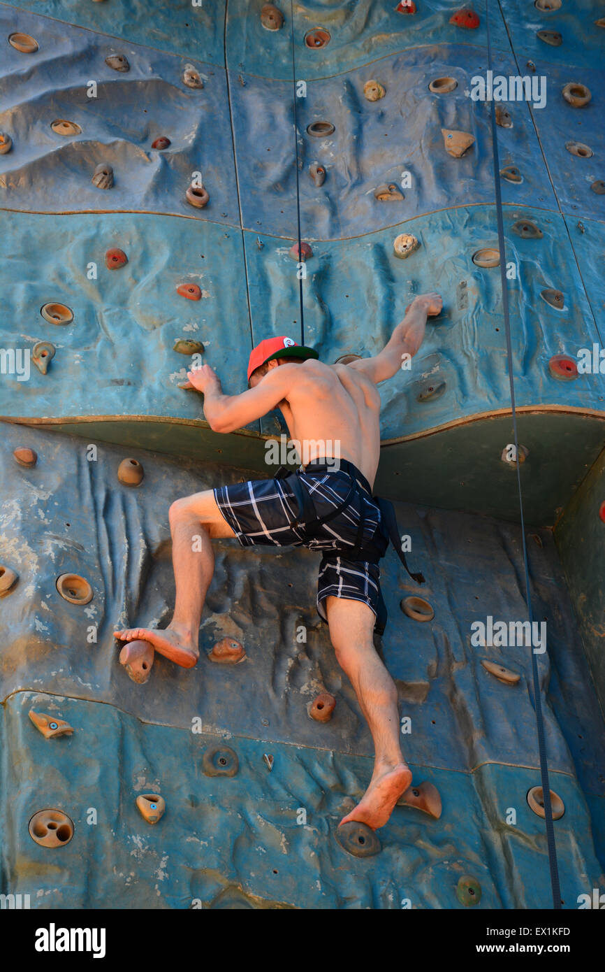 Wall climbing Stock Photo Alamy