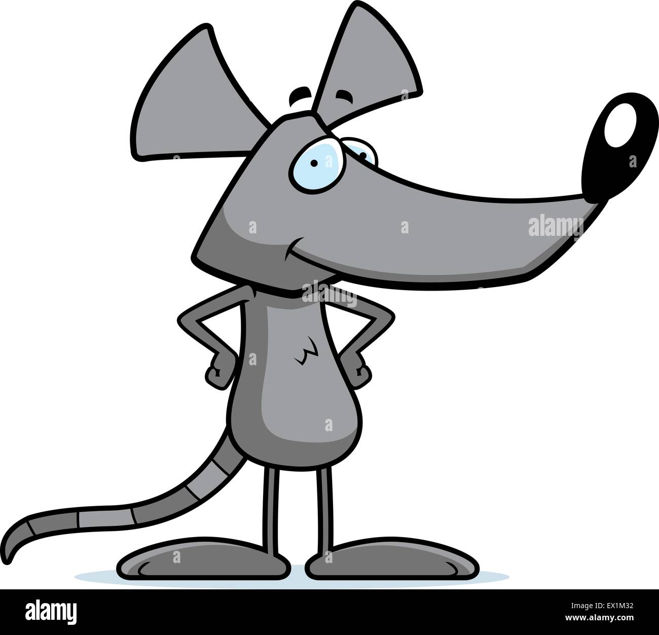 A happy cartoon rat standing and smiling Stock Vector Image & Art - Alamy