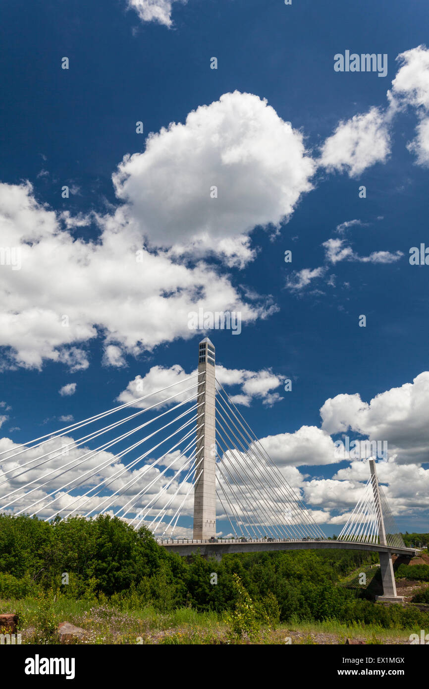 The cablestayed Penobscot Narrows Bridge and Observatory, Maine, is