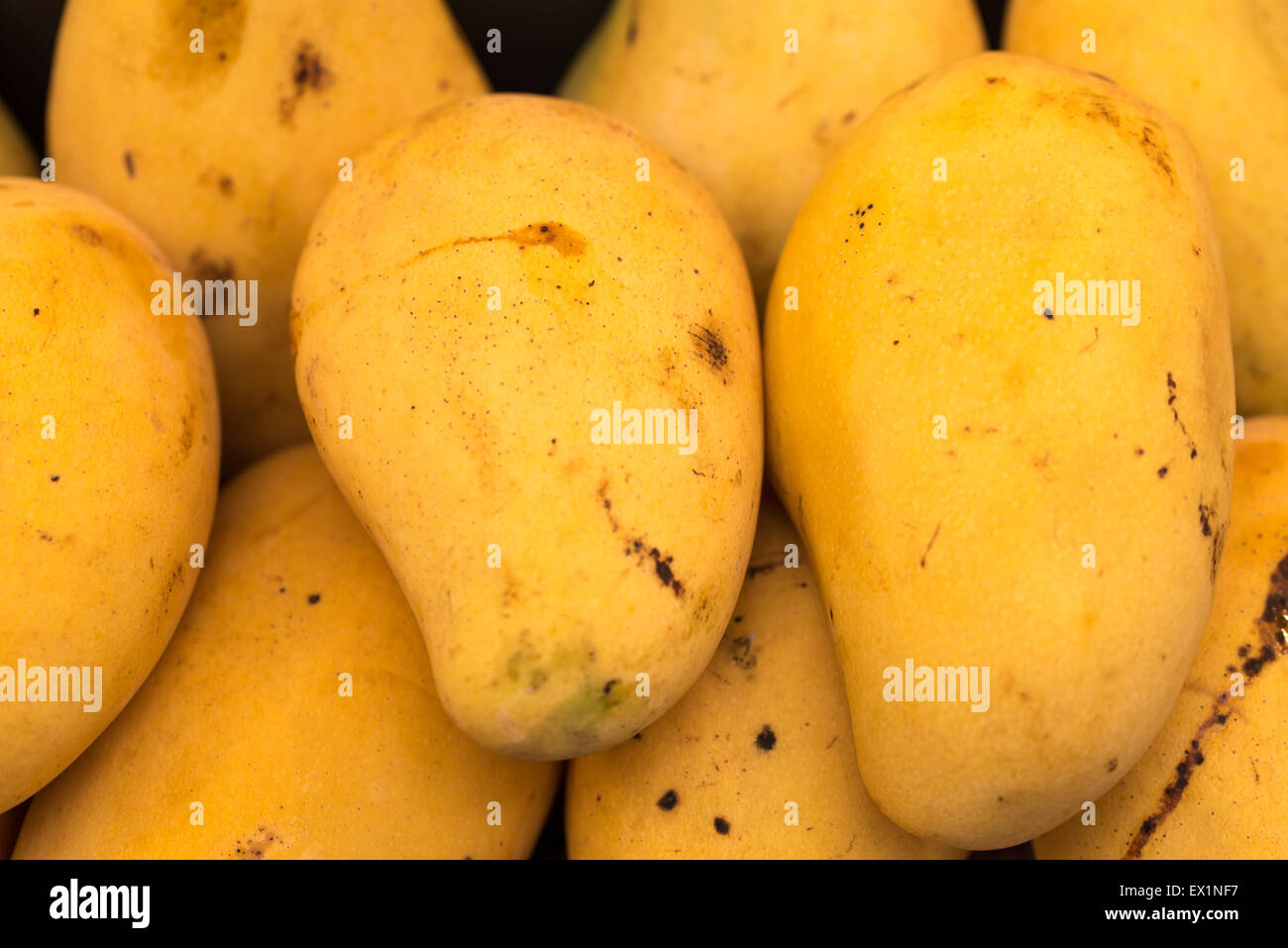 Ripened mango on street food Stock Photo