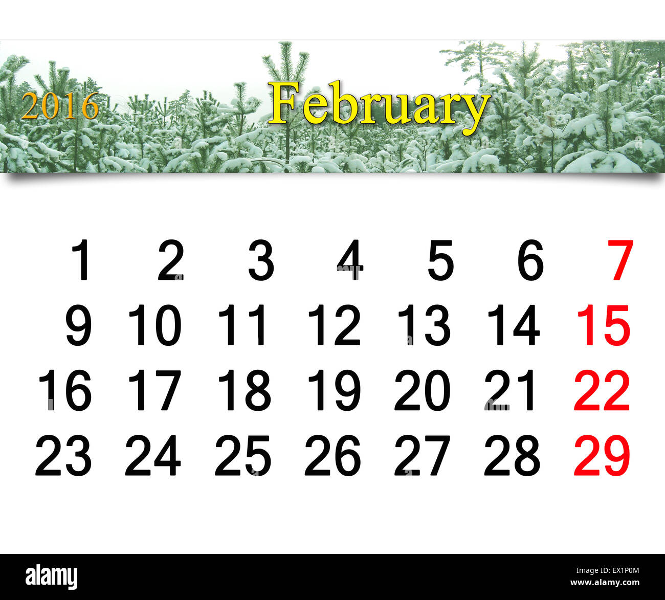 February trees Cut Out Stock Images Pictures Alamy