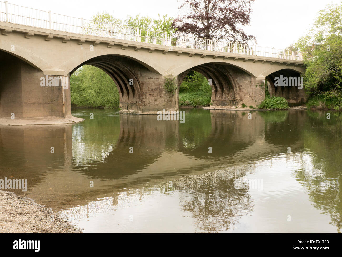 Bridge across the river Teme Tenbury Wells Stock Photo Alamy