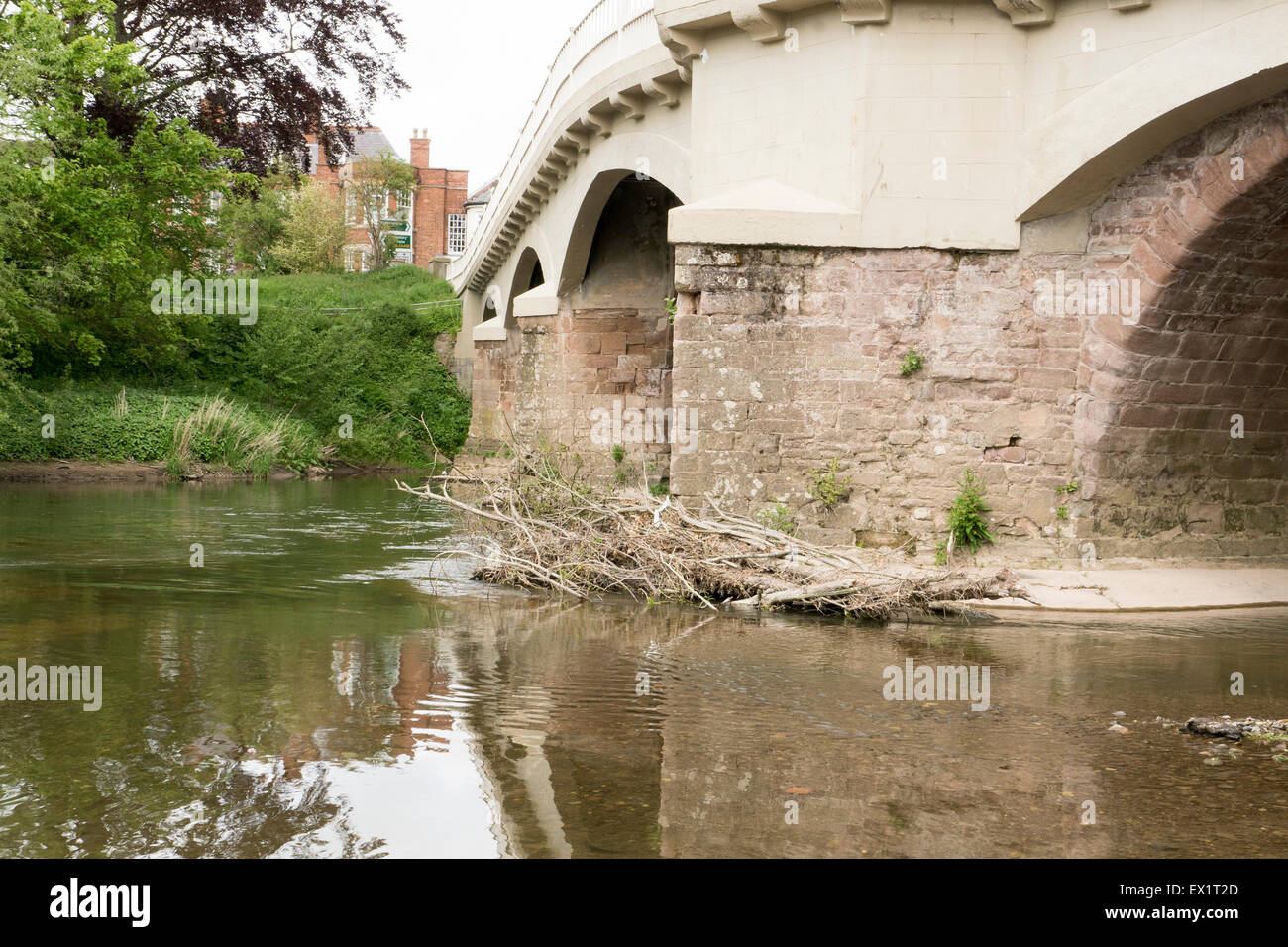 Bridge across the river Teme Tenbury Wells Stock Photo Alamy