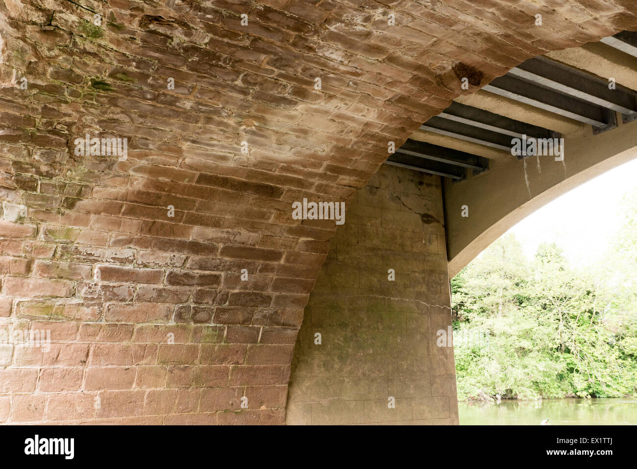 Bridge across the river Teme Tenbury Wells Stock Photo Alamy