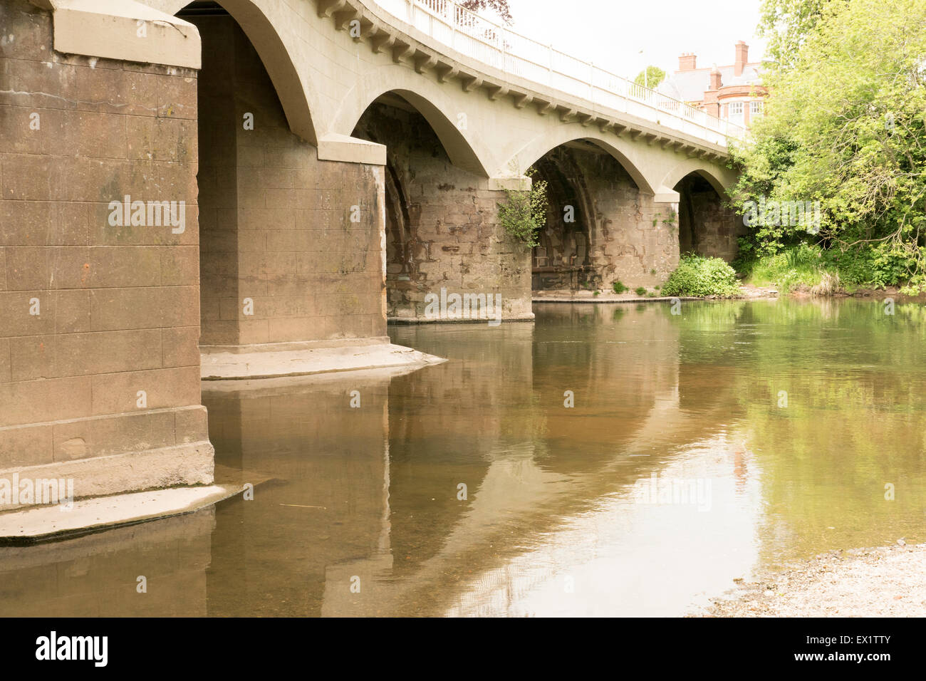 Bridge across the river Teme Tenbury Wells Stock Photo Alamy