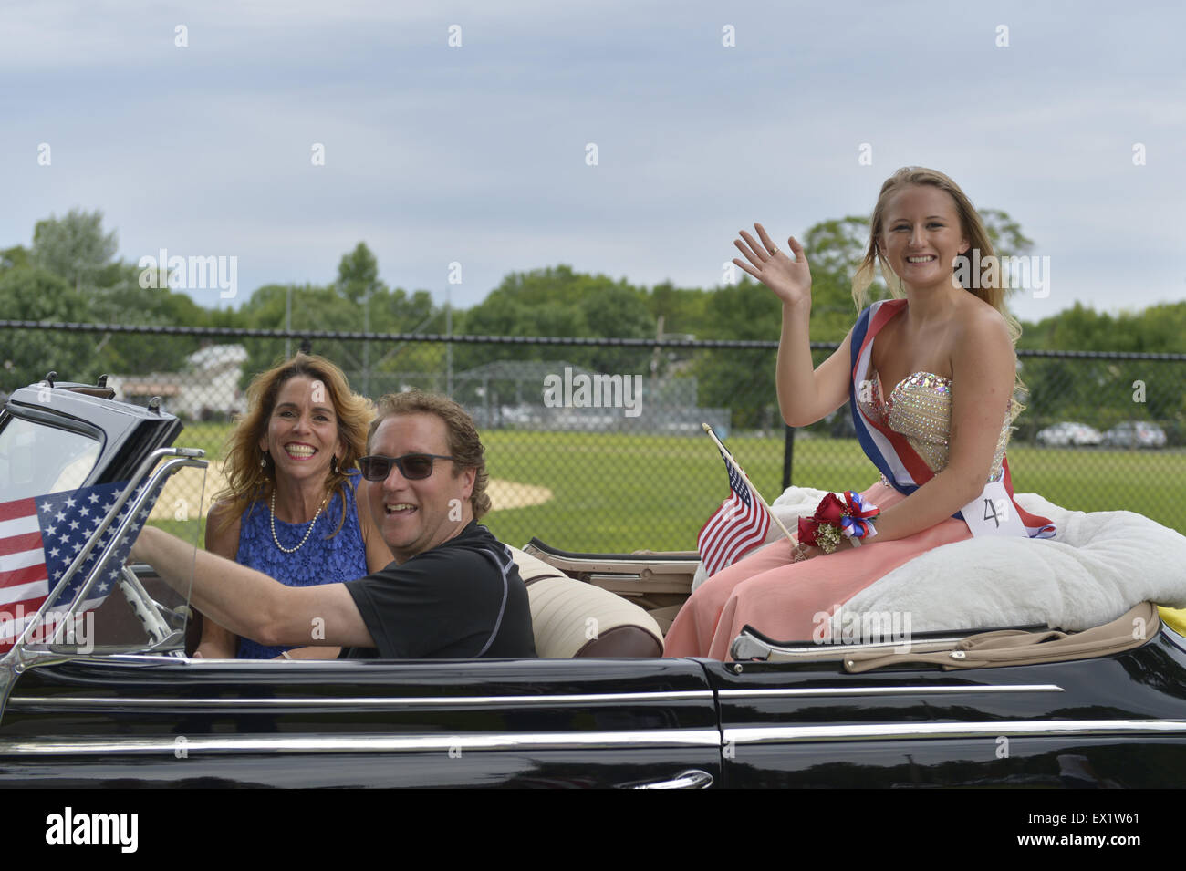 Wantagh, New York, USA. 4th July, 2015. A contestant in The Miss