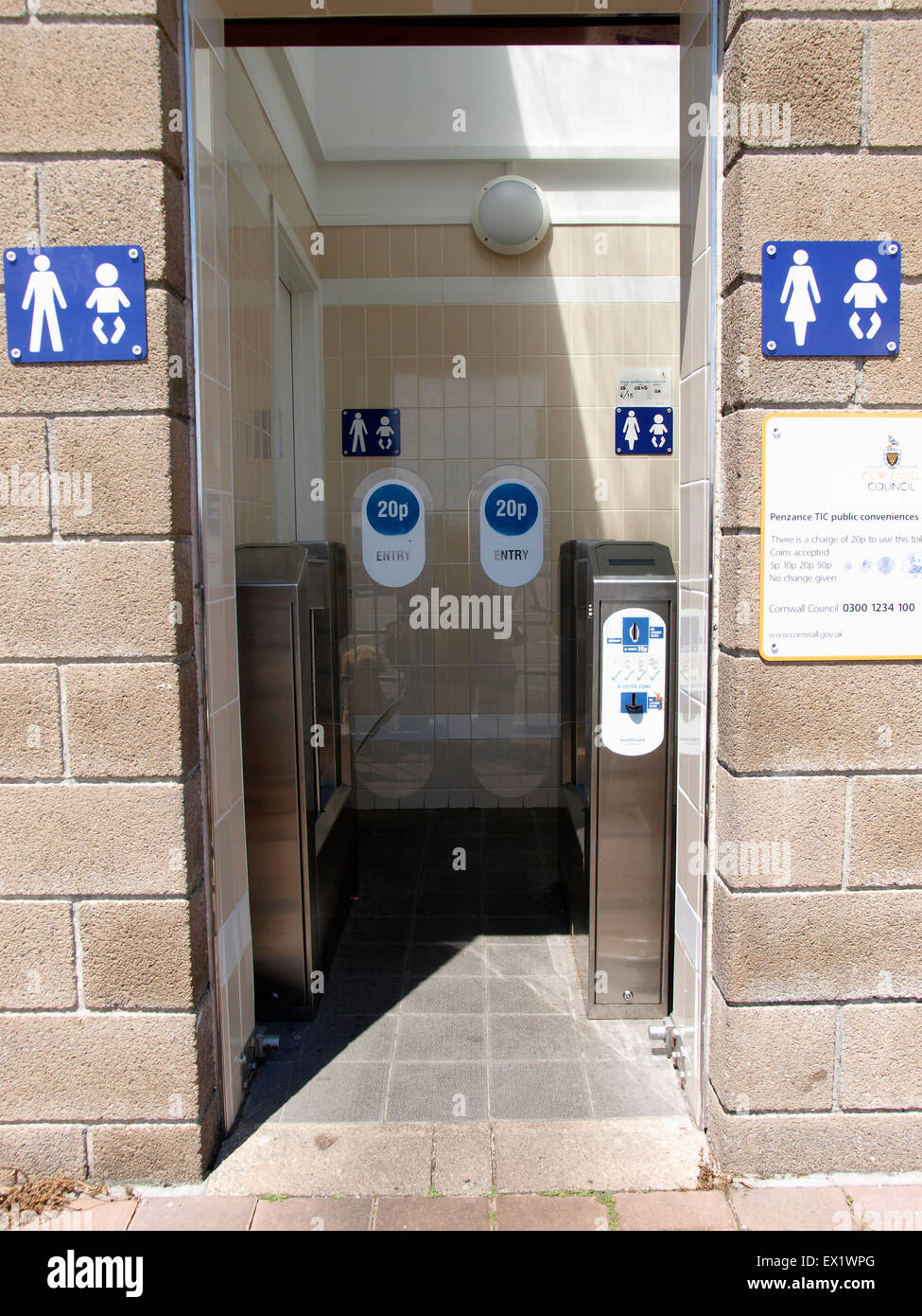Penzance TIC (Tourist Information Centre) public conveniences with