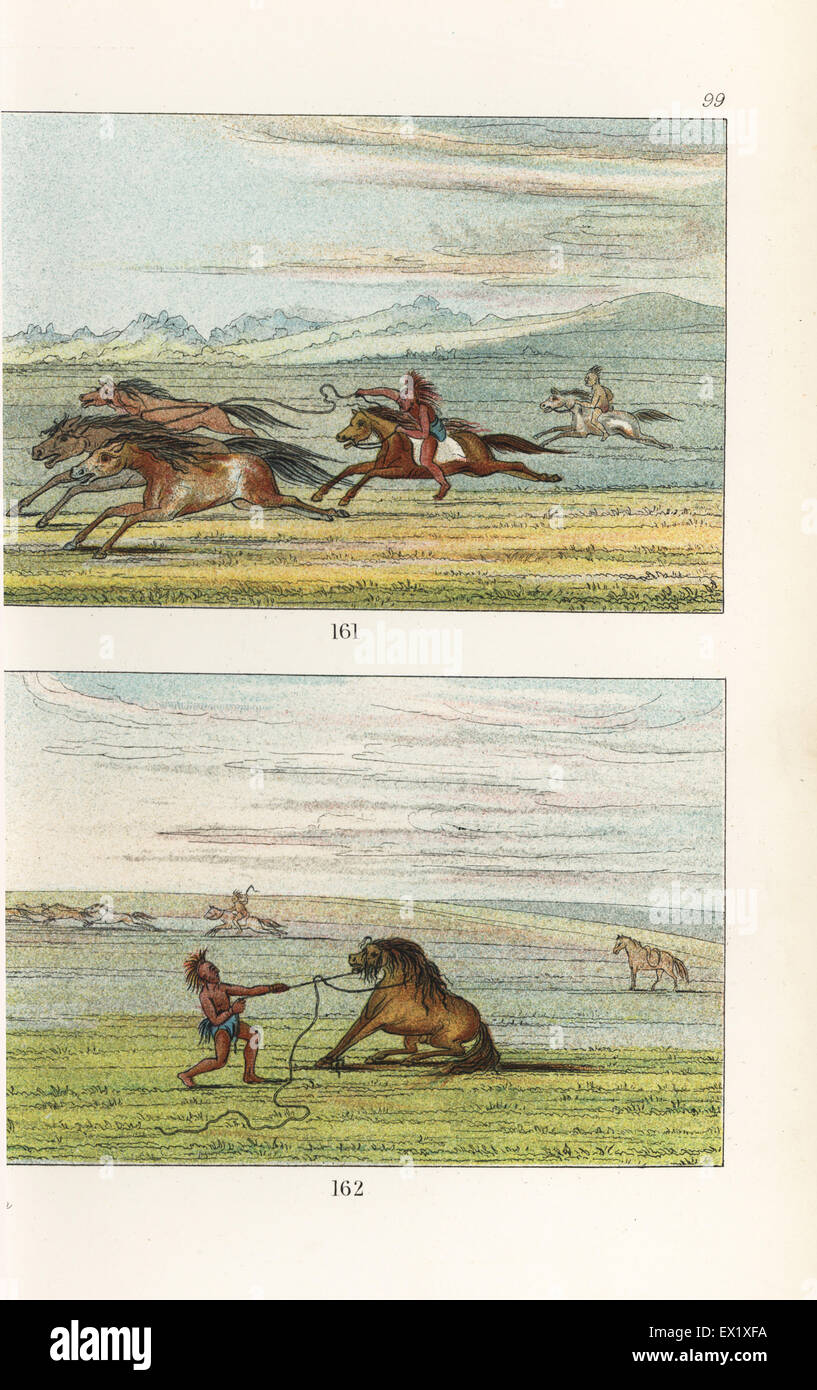 Native americans riding horses hi-res stock photography and images - Alamy